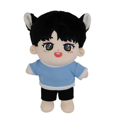 Poupée mignonne de bande dessinée de peluche courte avec le remplissage de coton de polypropylène