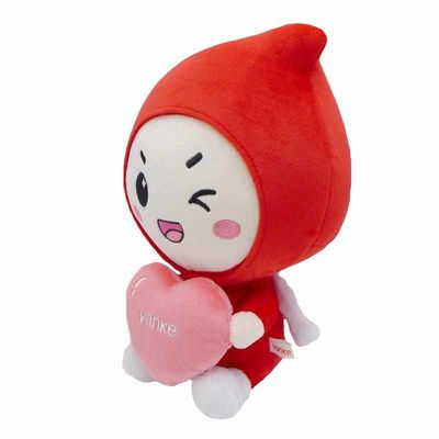 EN71 25cm Mini Plush Mascot Toy With a imprimé le logo
