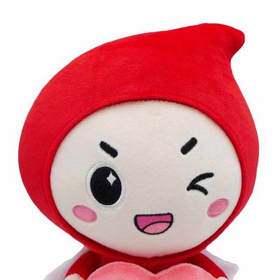 EN71 25cm Mini Plush Mascot Toy With a imprimé le logo