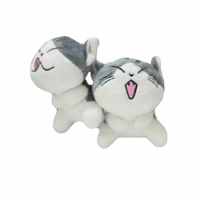 remplissage de coton de 15cm Cat Plush Keychain With Polypropylene