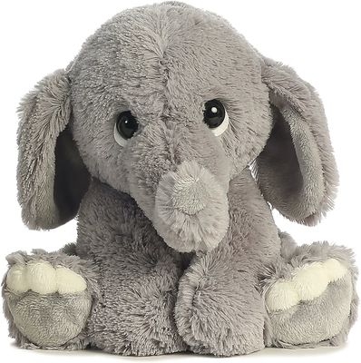 Aucun jouets de effacement de Gray Polyester Long Plush Elephant