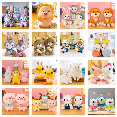 Jouets animaux de bande dessinée bourrés par tissu de peluche pour la promotion