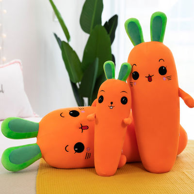 La carotte molle superbe lavable d'émulation a bourré le jouet végétal de peluche du jouet OEM/oDM