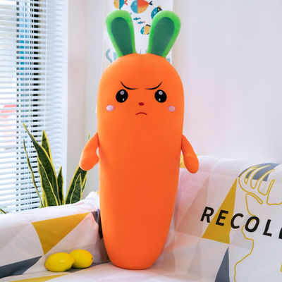 La carotte molle superbe lavable d'émulation a bourré le jouet végétal de peluche du jouet OEM/oDM