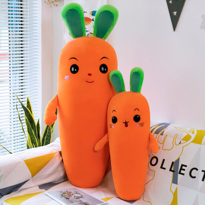 La carotte molle superbe lavable d'émulation a bourré le jouet végétal de peluche du jouet OEM/oDM