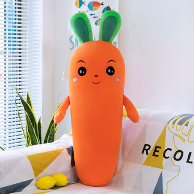 La carotte molle superbe lavable d'émulation a bourré le jouet végétal de peluche du jouet OEM/oDM