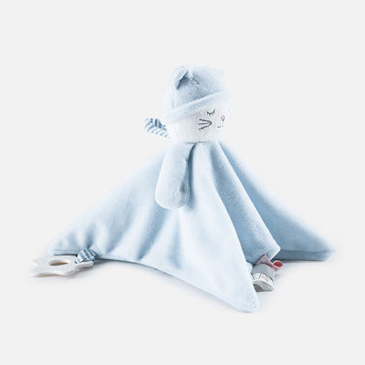 Couverture de sécurité amicale de bébé de peau 50x70cm avec le jouet animal de peluche