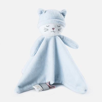 Couverture de sécurité amicale de bébé de peau 50x70cm avec le jouet animal de peluche