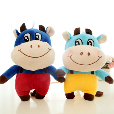 Poupée de peluche de vache à zodiaque d'EN71 30cm Skin Friendly Company