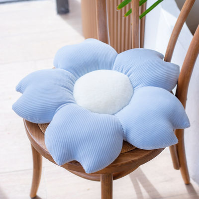 Aucun oreiller court de effacement de fleur de peluche de sommeil de filles