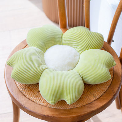 Aucun oreiller court de effacement de fleur de peluche de sommeil de filles