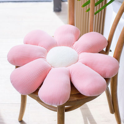Aucun oreiller court de effacement de fleur de peluche de sommeil de filles