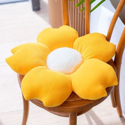 Aucun oreiller court de effacement de fleur de peluche de sommeil de filles