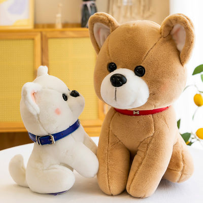 Jouets bourrés Brushy de chien d'OEM avec le logo imprimé