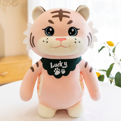 Le tissu de couture de peluche de contrat d'OEM a bourré Tiger Toy