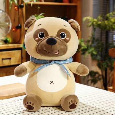 L'animal réaliste de tissu de peluche d'effet de broderie a bourré des jouets