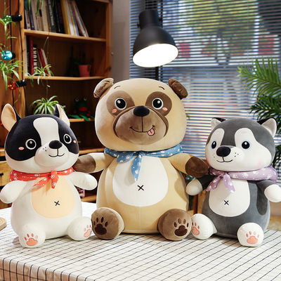 L'animal réaliste de tissu de peluche d'effet de broderie a bourré des jouets