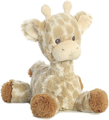 Le coton d'ASTM pp a rempli poupée se reposante de peluche de girafe