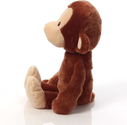 Peluche se reposante Toy With Big Ears de singe de Brown de longue queue