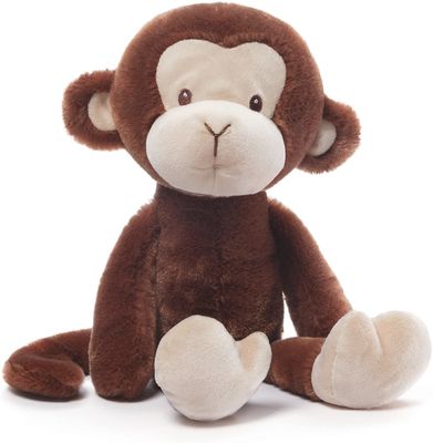 Peluche se reposante Toy With Big Ears de singe de Brown de longue queue
