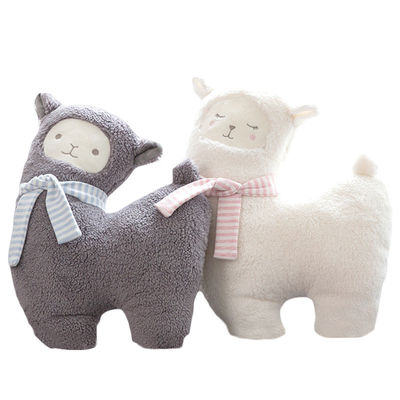 Jouet amical de peluche d'alpaga de remplissage de coton de polypropylène de la peau 30cm