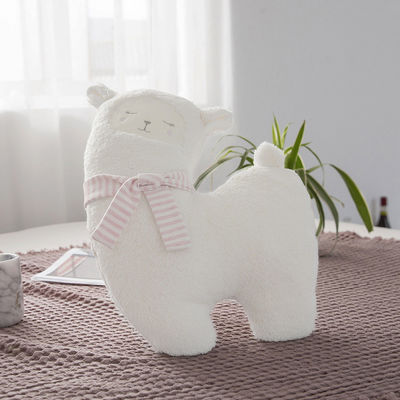 Jouet amical de peluche d'alpaga de remplissage de coton de polypropylène de la peau 30cm