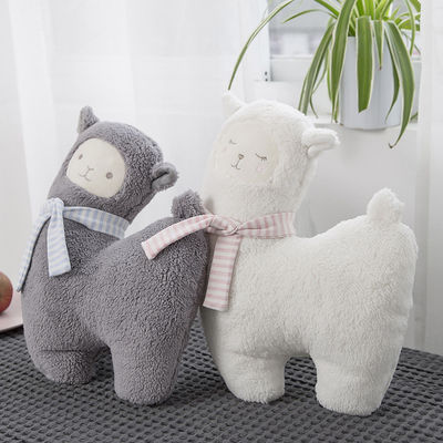 Jouet amical de peluche d'alpaga de remplissage de coton de polypropylène de la peau 30cm
