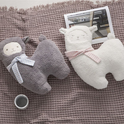 Jouet amical de peluche d'alpaga de remplissage de coton de polypropylène de la peau 30cm