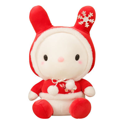 L'ODM pèlent le jouet amical de peluche de lapin de flocon de neige de 20cm