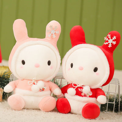 L'ODM pèlent le jouet amical de peluche de lapin de flocon de neige de 20cm