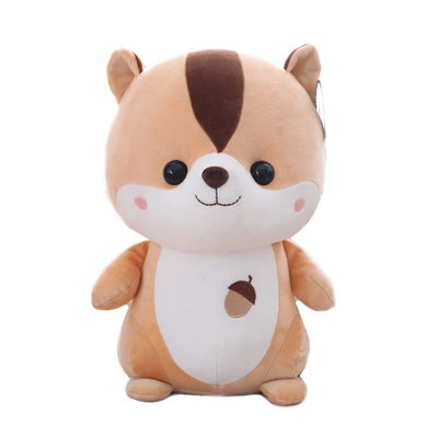 Le jouet 25cm de peluche de l'écureuil des enfants d'OEM avec du coton de polypropylène a rempli
