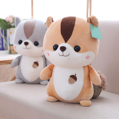 Le jouet 25cm de peluche de l'écureuil des enfants d'OEM avec du coton de polypropylène a rempli