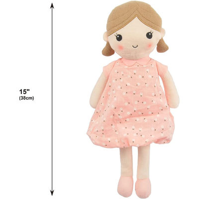 Poupée de port 38cm de peluche de filles de bande dessinée de jupe d'ASTM