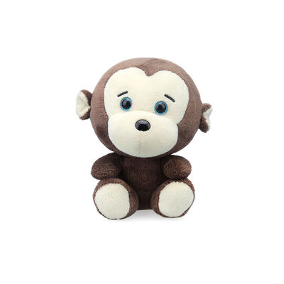 Pelez l'oreiller amical de peluche de singe de remplissage de coton de polypropylène