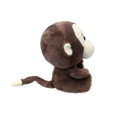 Pelez l'oreiller amical de peluche de singe de remplissage de coton de polypropylène