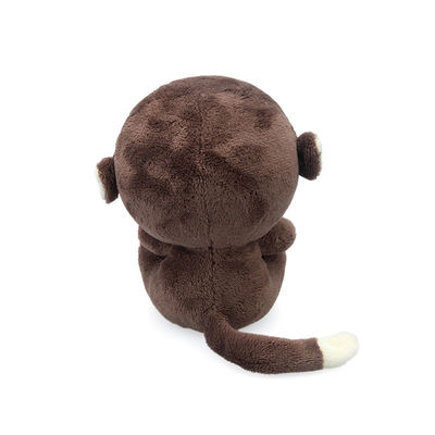 Pelez l'oreiller amical de peluche de singe de remplissage de coton de polypropylène