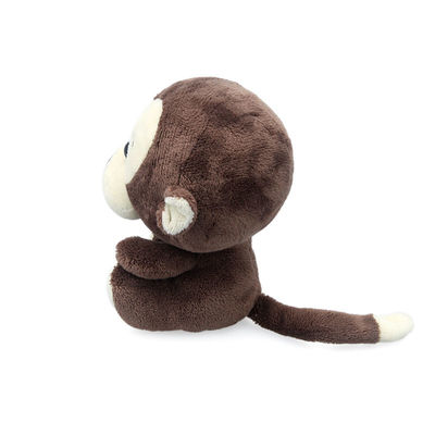 Pelez l'oreiller amical de peluche de singe de remplissage de coton de polypropylène