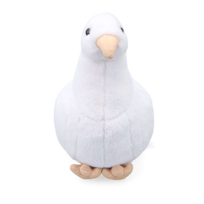 Colombe blanche innovatrice Toy With Polypropylene Cotton Filling d'OEM