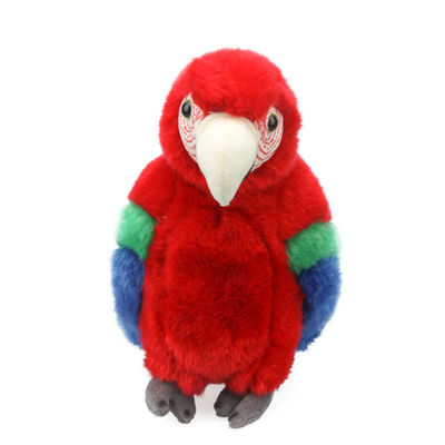 Fibre de polyester bourrant le cadeau rouge lumineux de peluche d'ara pour des jouets de peluche d'enfants