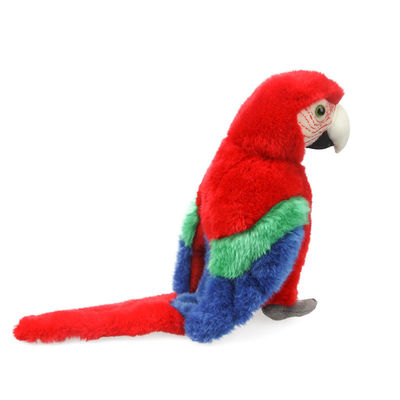 Fibre de polyester bourrant le cadeau rouge lumineux de peluche d'ara pour des jouets de peluche d'enfants