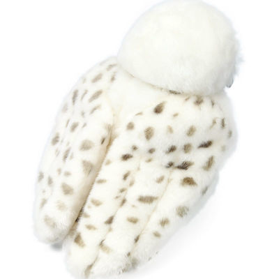 Chef lavable Owl Plush Toy blanc rotatif de la machine EN71