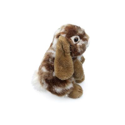 Cadeau mou de Toy Stuffed Grey Khaki Plush Pâques de lapin de simulation de 8 pouces