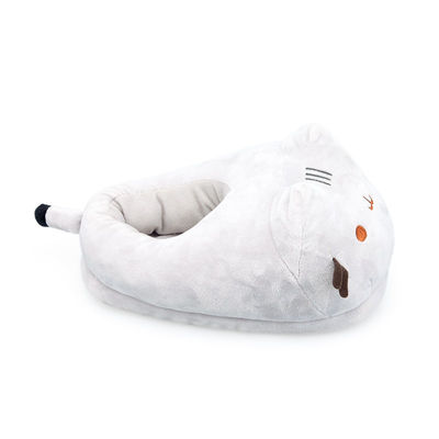 Pantoufles mignonnes chaudes épaisses de peluche de conception d'OEM pour la maison