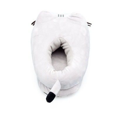 Pantoufles mignonnes chaudes épaisses de peluche de conception d'OEM pour la maison