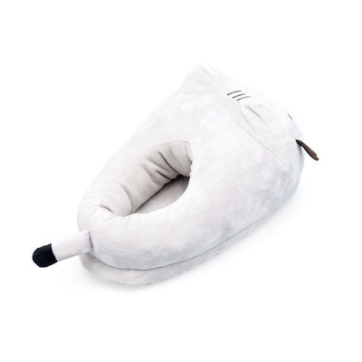 Pantoufles mignonnes chaudes épaisses de peluche de conception d'OEM pour la maison