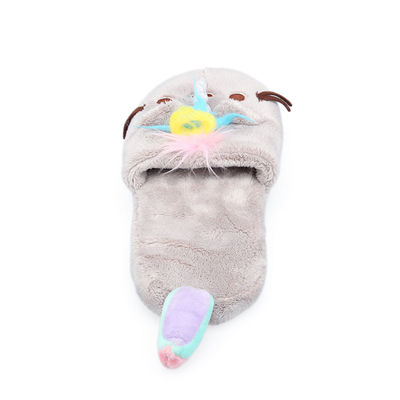 ODM court non allergénique de pantoufles de Chambre de peluche pour des adultes