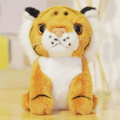 Remplissage de coton de Tiger Stuffed Doll With Polypropylene de simulation d'EN71 25cm