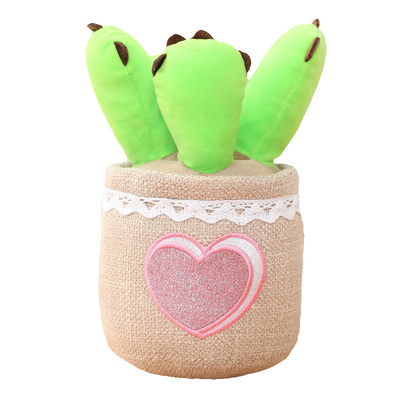 La fleur mise en pot de simulation courte de peluche a bourré les jouets ISO9001 pour le décor à la maison