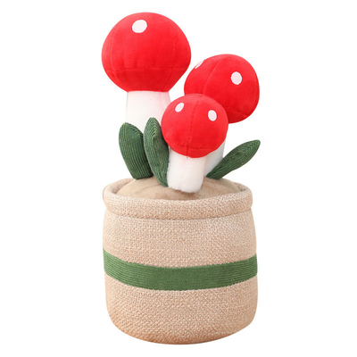 La fleur mise en pot de simulation courte de peluche a bourré les jouets ISO9001 pour le décor à la maison