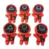 jouets de peluche de soldats de rose de jeu de calmar de 15cm pour des enfants